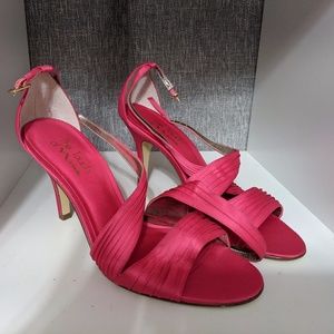 Touch of Nina - Pink Open-Toe Heels